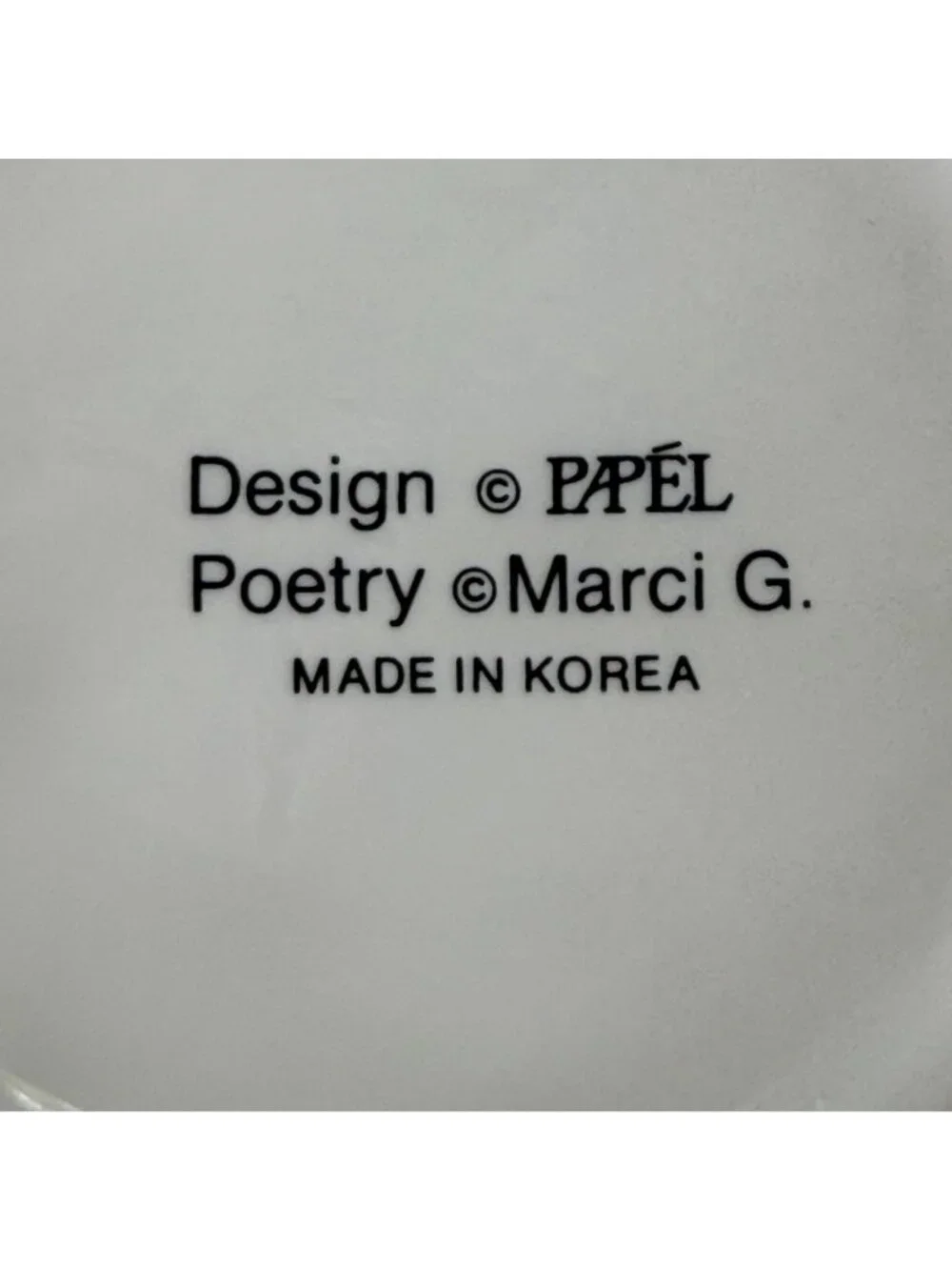 Vintage Papel Poetry Marci G Betty 10 ounce Coffee Cup Mug